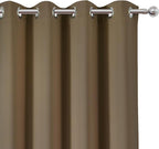 Blackout Curtains 52 x 84 inches Long Brown Curtains Set of 2 Panels Thermal - Image 6