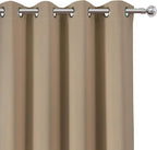 Natural Thermal Blackout Curtains/52 x 45 Inch/Set of 2 Panels Room Darkening - Image 5