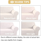 H.VERSAILTEX Stretch Couch Cover 2 Cushion Sofa Loveseat Slipcover|Sofa Cover - Image 3