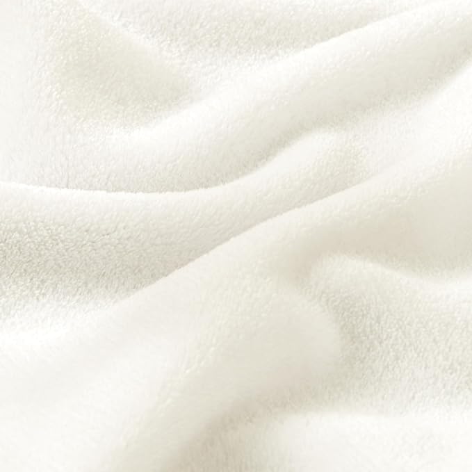 BEDELITE Fleece Blanket Soft Plush Twin Size Blanket Cream 60"x80" | Ultra Soft - Image 5