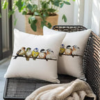 RABUSOFA Watercolor Birds Pillows Decorative Throw Pillows 18x18, Hand-Painted - Image 4