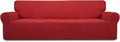 Easy-Going Stretch 4 Seater Oversized Sofa Couch Cover Christmas Red | 1-Piece by Easy-Going