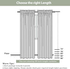Sheer Curtains 90 Inch Length, Elegant Grey Sheer Curtains - Image 4