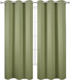 Sage Green Thermal Blackout Curtains/42 x 84 Inch/Set of 2 Panels Room - Image 2