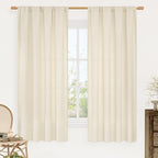 54 Inch Short Window Linen Curtains by LAMIT