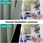 NICETOWN Greyish Green 100% Blackout Lined Curtains, 2 Thick Layers Completely - Image 4