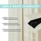 NICETOWN Warm Curtains for Winter, Bedroom Full Blackout Curtain Panels - Image 6