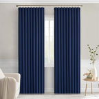 MIULEE Navy Blue Back Tab Blackout Curtains 52x72 Inches Long 2 Panels Set | - Image 9