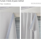 Thermal Blackout Curtains with Self-Adhesive Tape, No Rod No Drill Easy Install - Image 6