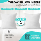 QUBA LINEN 12 x 20 Throw Pillow Insert - Image 4