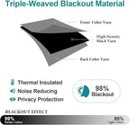 ChrisDowa Blackout Curtains for Bedroom and Living Room 63 Inches Long | 2 - Image 4