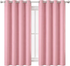 Blackout Curtains 52 x 63 inch/Pink Curtains Set of 2 Panels/Thermal Insulated - Image 2