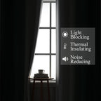 Green and Greyish White Blackout Curtains 52Wx90L 2 Panels | Ombre Curtains - Image 3