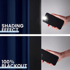 SimpleHome Navy Blue 100% Blackout Curtains Room Darkening Living Room 96 | - Image 4