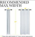 NICETOWN Window Treatment Thermal Insulated Grommet Room Darkening Curtains - Image 3