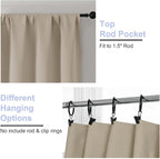 Simplebrand Ava Biscotti Beige Blackout Curtains - Image 4
