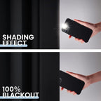 SimpleHome Black 100% Blackout Curtains Room Darkening Living Room 54 Inch | - Image 4
