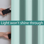 Yakamok Aqua 100% Blackout Curtains 84 Inches Long - Image 3