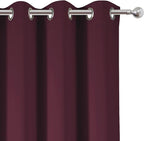 Burgundy Red Blackout Curtains 42 x 63 Inch Length/Set of 2 Curtain - Image 7