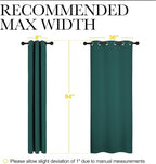 NICETOWN Christmas Thermal Insulated Solid Grommet Blackout Curtains/Drape - Image 6