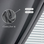 Stick On Blackout Curtains No Drill Required Self Adhesive Window Coverings - Image 6