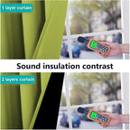 NICETOWN 100% Blackout Window Curtain Panels, Fresh Green, 2 Pieces, 42-inch - Image 4