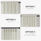 Joydeco Linen Curtains 108 Inch Length 2 Panel Sets, Light Filtering Curtains - Image 4