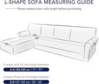 PureFit Stretch Sectional Couch Covers 2 pcs Non Slip L Shape Sofa Cover - Image 6