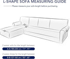 PureFit Stretch Sectional Couch Covers 2 pcs Non Slip L Shape Sofa Cover - Image 6