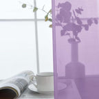SpaceDresser Lavender Sheer Curtains 4 Panels Rod Pocket Semi-Sheer Curtain 54 - Image 5