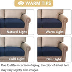 H.VERSAILTEX Super Stretch Individual Seat Cushion Covers Sofa Covers Couch - Image 7