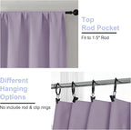 Simplebrand Ava Lilac Blackout Curtains - Image 4