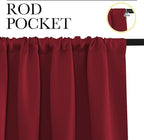 NICETOWN 20 inch Curtains for Small Windows, Thermal Insulated Privacy Short - Image 3