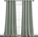 NICETOWN Greyish Green Blackout Curtains 90" Long - Image 2