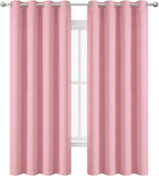 Blackout Curtains 52 x 120 Inch Long Pink Curtains Set of 2 Panels Room - Image 2