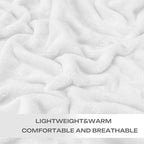 Christmas White Fleece Plush Throw Blanket 60"x80"for Couch Sofa Fuzzy Cozy | - Image 4