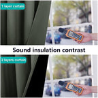NICETOWN Dark Mallard 100% Blackout Lined Curtains, 2 Thick Layers Completely - Image 4