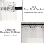 Extra Long Sheer Ivory Curtains - Image 4