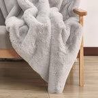 ORINOVA Grey Faux Rabbit Washable Furry Fur Area Rugs - Image 4