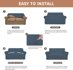 Easy-Going 100% Waterproof Loveseat Couch Cover Stretch Jacquard Sofa Cover | - Image 5