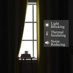 Grey and Yellow Ombre Blackout Curtains - Image 3