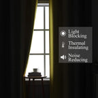 Grey and Yellow Ombre Blackout Curtains - Image 3