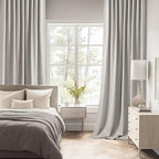 MIULEE Cobblestone Back Tab Blackout Curtains 52x120 Inch Long 2 Panels Set | - Image 3
