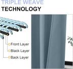 Simplebrand Stone Blue Blackout Curtains - Image 5