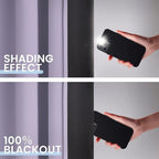 SimpleHome Lilac 100% Blackout Curtains Room Darkening Living Room 63 Inch | - Image 4