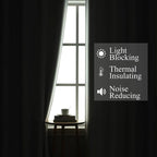 Lilac and Greyish White Ombre Blackout Curtains Living Room 90 Inches Long | - Image 3