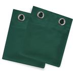 Blackout Curtains 52 x 90 Inch Long Dark Green Curtains Set of 2 Panels Room - Image 9