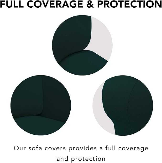 PureFit Stretch Loveseat Covers Fleece Couch Covers - Image 3