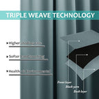 NICETOWN Aqua 100% Blackout Curtains - Image 6