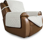 Easy-Going Reversible Couch Cover, Oversized Recliner, Ivory/Ivory | Machine by Easy-Going